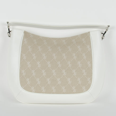 Blumarine White Cotton Handbag